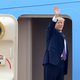 “We are happy to see the president go,” New York City council speaker Corey Johnson said.